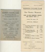 REDMON CYCLING CLUB (MORDEN) TIME TRIAL RESULTS 1950 & 1951
