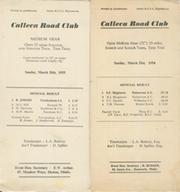 CALLEVA ROAD CLUB (WEST LONDON) TIME TRIAL RESULTS 1954 & 1955