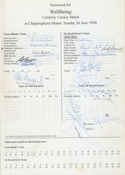 CELEBRITY CRICKET DAY (WELLBEING) 1994 CRICKET PROGRAMME - SIGNED BY MANY