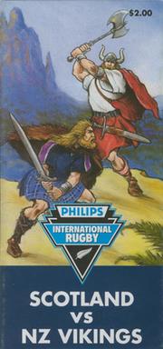 NZ VIKINGS V SCOTLAND 2000 RUGBY PROGRAMME