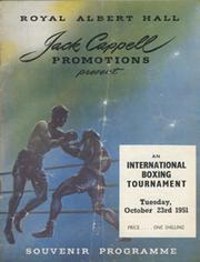 ALVARO CERASINI V ROY ANKARAH 1951 BOXING PROGRAMME