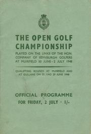 OPEN GOLF CHAMPIONSHIP 1948 (MUIRFIELD) PROGRAMME