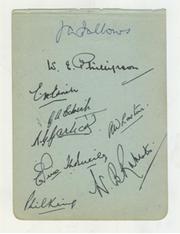 LANCASHIRE 1946 CRICKET AUTOGRAPHS