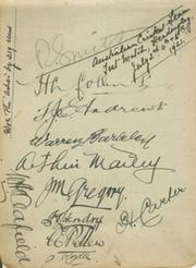 AUSTRALIA 1921 SIGNED ALBUM PAGE