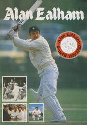 ALAN EALHAM (KENT) 1982 SIGNED CRICKET BENEFIT BROCHURE