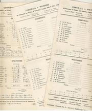 CORNWALL V WILTSHIRE 1962-65 CRICKET SCORECARDS (3)