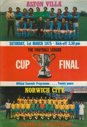 ASTON VILLA V NORWICH CITY 1975 (LEAGUE CUP FINAL) FOOTBALL PROGRAMME