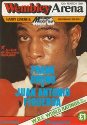 FRANK BRUNO V JUAN ANTONIO FIGUEROA 1984 BOXING PROGRAMME