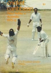 CRICKET CARIBBEAN - WEST INDIES V AUSTRALIA 1975-76 TOUR BROCHURE