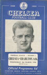 CHELSEA V CHARLTON ATHLETIC 1949-50 FOOTBALL PROGRAMME