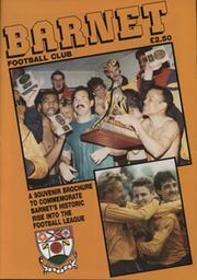 BARNET FOOTBALL CLUB - A SOUVENIR BROCHURE TO COMMEMORATE BARNET