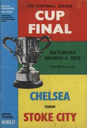 CHELSEA V STOKE CITY 1972 (LEAGUE CUP FINAL) FOOTBALL PROGRAMME