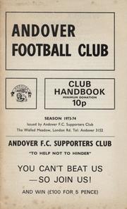 ANDOVER FOOTBALL CLUB HANDBOOK 1973-74