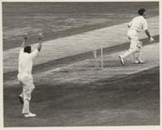 ENGLAND V AUSTRALIA 1964 (5TH TEST) CRICKET PHOTOGRAPH - TRUEMAN
