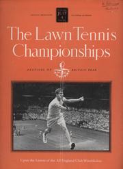WIMBLEDON CHAMPIONSHIPS 1951 (DAY 9) TENNIS PROGRAMME