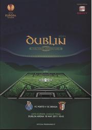FC PORTO V SC BRAGA 2011 (UEFA CUP FINAL) FOOTBALL PROGRAMME
