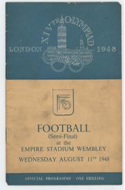LONDON OLYMPICS 1948 - GREAT BRITAIN V YUGOSLAVIA (FOOTBALL SEMI-FINAL) PROGRAMME