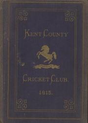 KENT COUNTY CRICKET CLUB 1915 [BLUE BOOK]