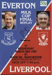 EVERTON V LIVERPOOL 1984 (MILK CUP FINAL REPLAY) FOOTBALL PROGRAMME