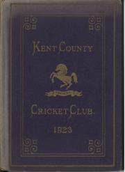 KENT COUNTY CRICKET CLUB 1923 [BLUE BOOK]