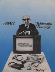 AFST TESTIMONIAL SOUVENIR - "BOBBY" (AFS TALYARKHAN - INDIAN BROADCASTER)