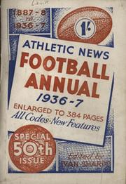 ATHLETIC NEWS FOOTBALL ANNUAL 1936-37