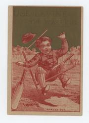CRICKET ADVERTISING CARD - CONNECTICUT 1880S