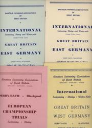 GREAT BRITAIN SWIMMING PROGRAMMES (BLACKPOOL) 1961-62 (4 IN TOTAL)