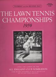 WIMBLEDON CHAMPIONSHIPS 1959 (DAY 2) TENNIS PROGRAMME