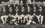 AUSTRALIA 1930 CRICKET POSTCARD - SIGNED BY BRADMAN (TWICE)