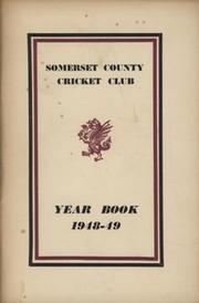 SOMERSET COUNTY CRICKET CLUB YEARBOOK 1948-49