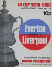 EVERTON V LIVERPOOL 1971 (FA CUP SEMI-FINAL) FOOTBALL PROGRAMME
