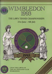 WIMBLEDON CHAMPIONSHIPS 1993 TENNIS PROGRAMME