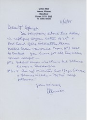GERALD LIVOCK (MIDDLESEX) 1985 CRICKET LETTER