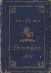 KENT COUNTY CRICKET CLUB 1920 [BLUE BOOK]