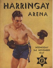 EDDIE PHILLIPS V ARNO KOLBLIN 1937 BOXING PROGRAMME