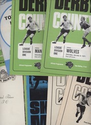 DERBY COUNTY 1970-71 FOOTBALL PROGRAMMES (X11)
