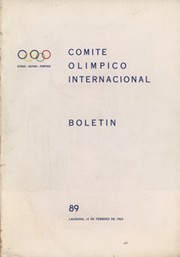 BOLETIN DEL COMITE OLIMPICO INTERNACIONAL - NUM.89 (FEBRUARY 1965)