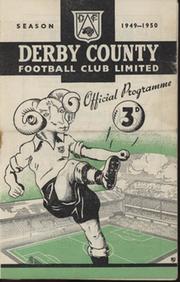 DERBY COUNTY V HUDDERSFIELD TOWN 1949-50 FOOTBALL PROGRAMME