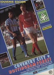 COVENTRY V NOTTINGHAM FOREST (LEAGUE CUP SEMI FINAL) 1990 FOOTBALL PROGRAMME