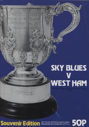 COVENTRY CITY V WEST HAM UNITED 1981 (LEAGUE CUP SEMI FINAL) FOOTBALL PROGRAMME