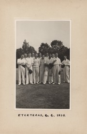 ETCETERAS CRICKET CLUB (CAMBRIDGE UNIVERSITY) 1938 TEAM POSTCARD
