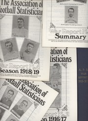 THE ASSOCIATION OF FOOTBALL STATISTICIANS (1ST WORLD) WAR REPORT NOS.1-5, SEASONS 1915/16-1918/19 (5 ISSUES)