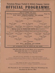 2ND BTN. GRENADIER GUARDS V 1ST BTN. SCOTS GUARDS (WHITE HART LANE) 1938-39 FOOTBALL PROGRAMME
