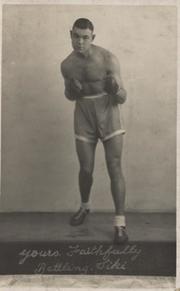 BATTLING SIKI (SENEGAL) 1935 BOXING POSTCARD