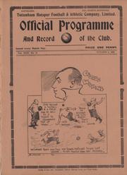 TOTTENHAM HOTSPUR V BOURNEMOUTH & B.A. (RESERVES) 1938-39 FOOTBALL PROGRAMME