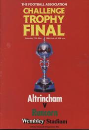 ALTRINCHAM V RUNCORN 1985-86 (CHALLENGE TROPHY FINAL) MATCH PROGRAMME