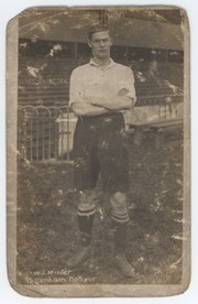 WILLIAM JAMES MINTER (TOTTENHAM HOTSPUR) FOOTBALL POSTCARD