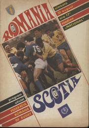 ROMANIA V SCOTLAND 1991 RUGBY UNION PROGRAMME