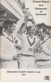 MIDDLESEX COUNTY CRICKET CLUB ANNUAL REPORT 1977